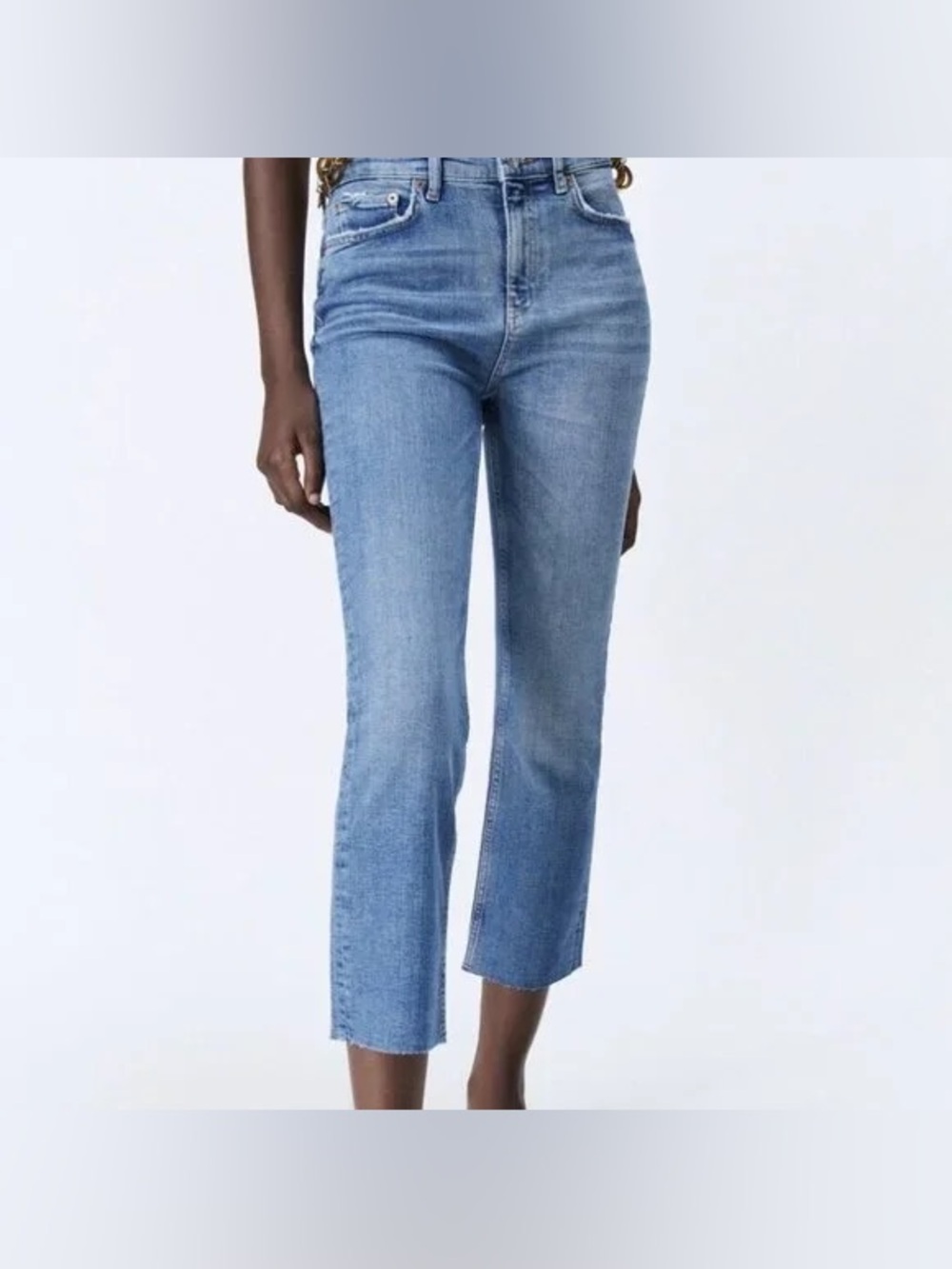 Zara High Rise straight leg jean